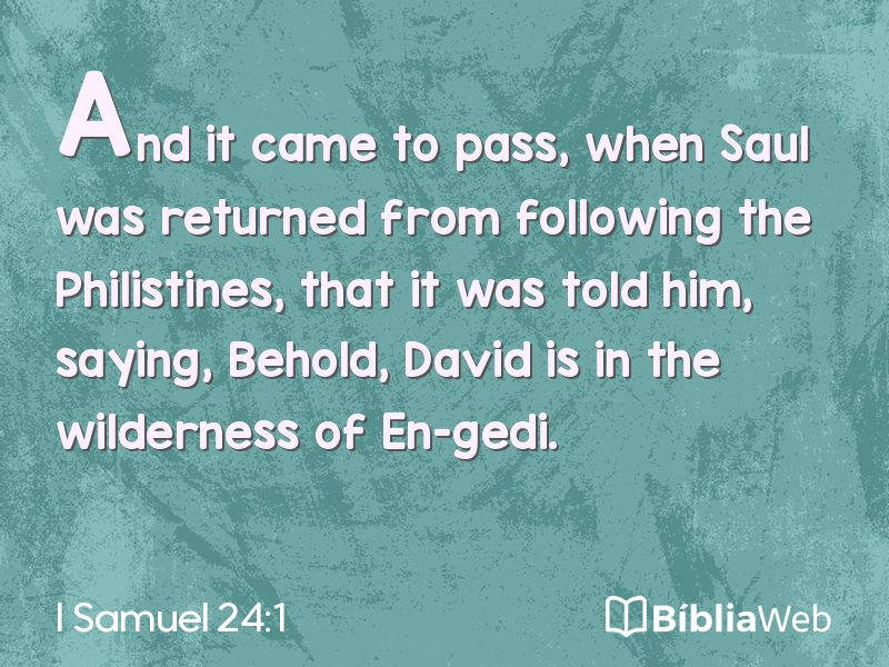 I Samuel 24:1 em imagem para compartilhar