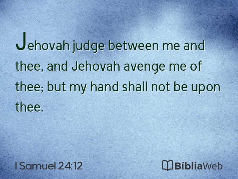 I Samuel 24:12 em imagem para compartilhar
