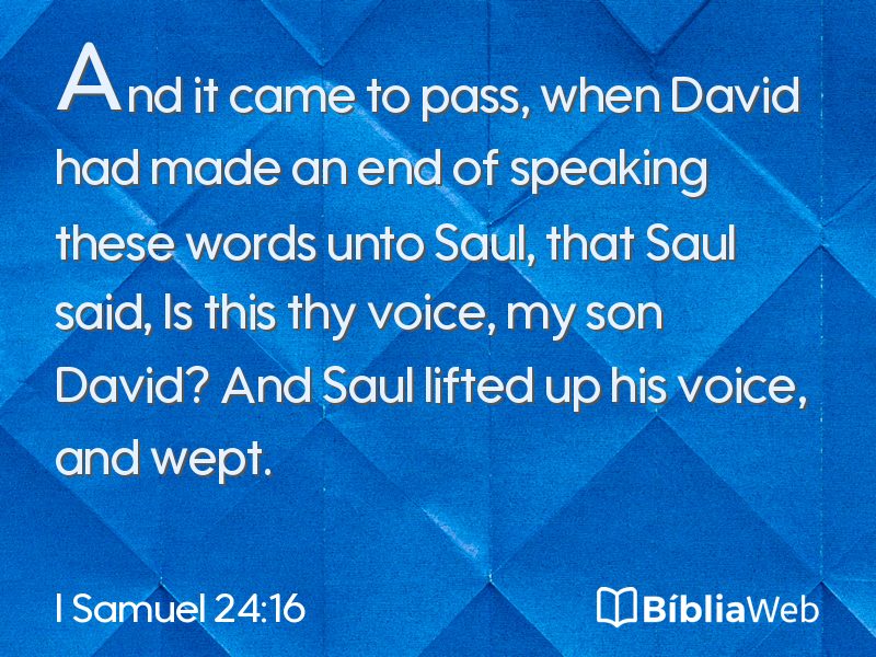 I Samuel 24:16 em imagem para compartilhar