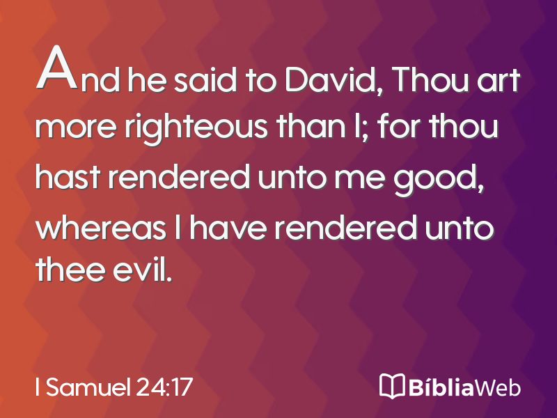 I Samuel 24:17 em imagem para compartilhar