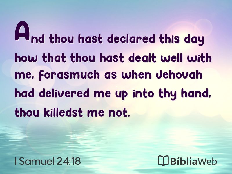 I Samuel 24:18 em imagem para compartilhar