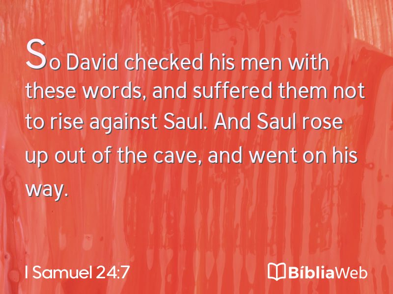 I Samuel 24:7 em imagem para compartilhar