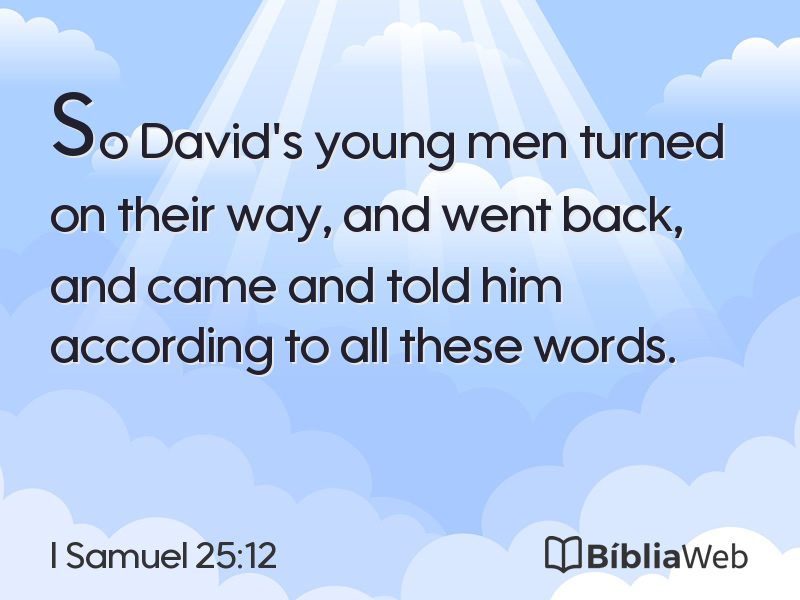 I Samuel 25:12 em imagem para compartilhar