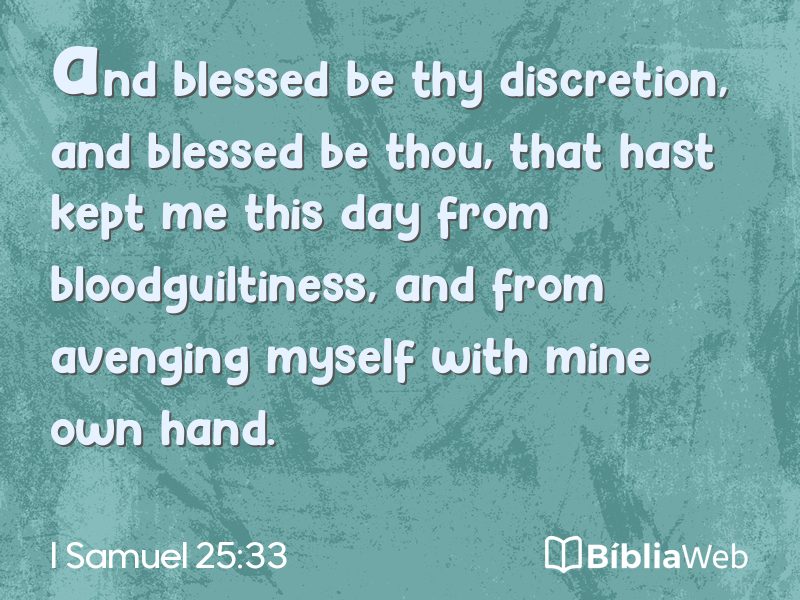 I Samuel 25:33 em imagem para compartilhar