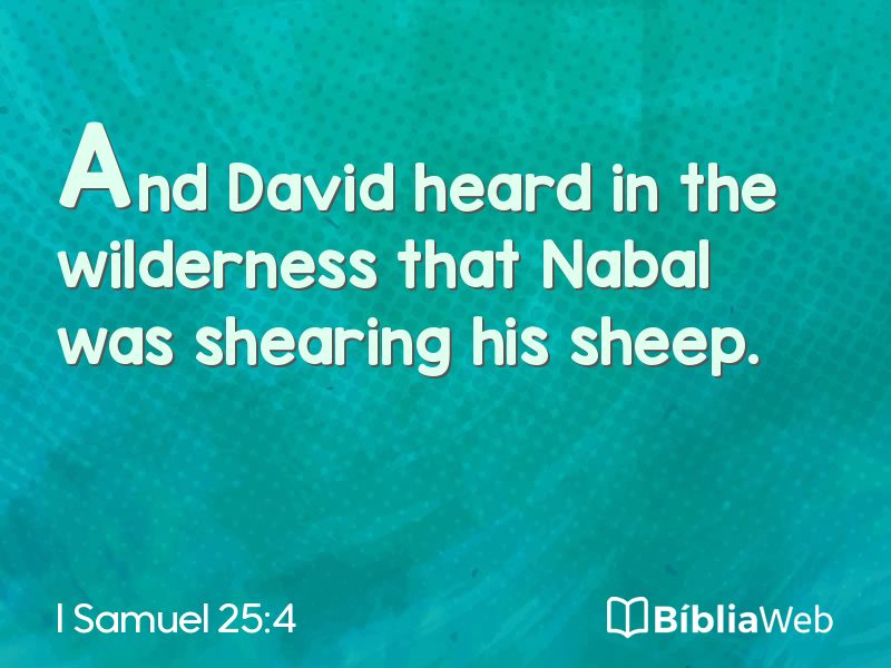 I Samuel 25:4 em imagem para compartilhar
