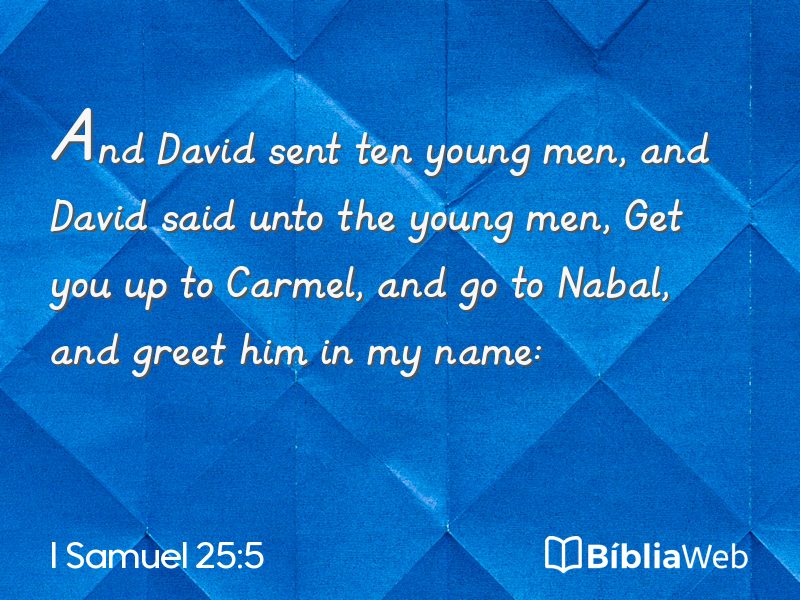 I Samuel 25:5 em imagem para compartilhar