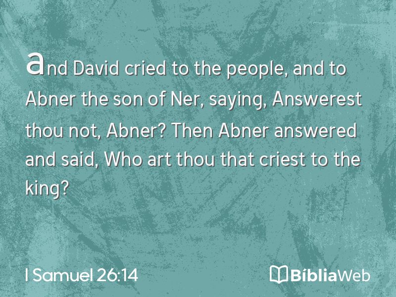 I Samuel 26:14 em imagem para compartilhar