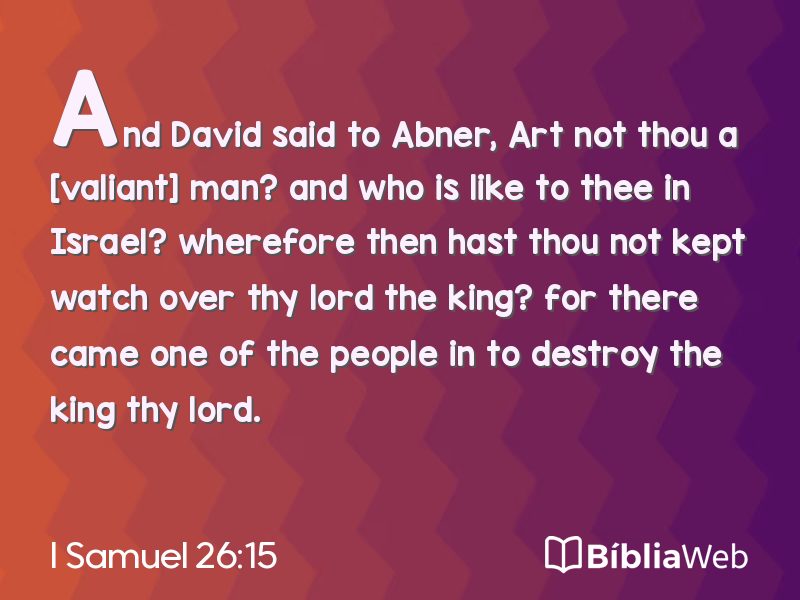 I Samuel 26:15 em imagem para compartilhar