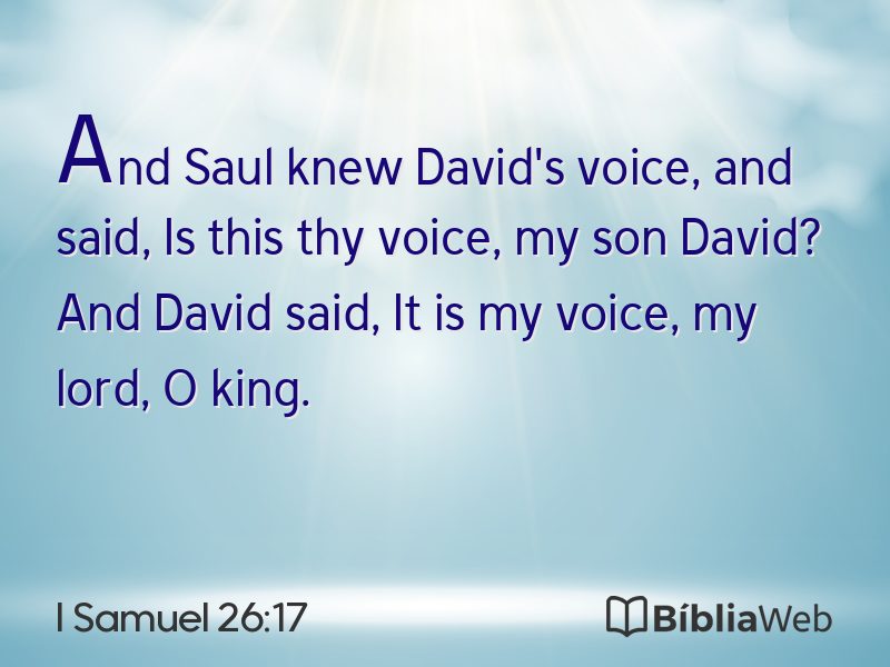 I Samuel 26:17 em imagem para compartilhar