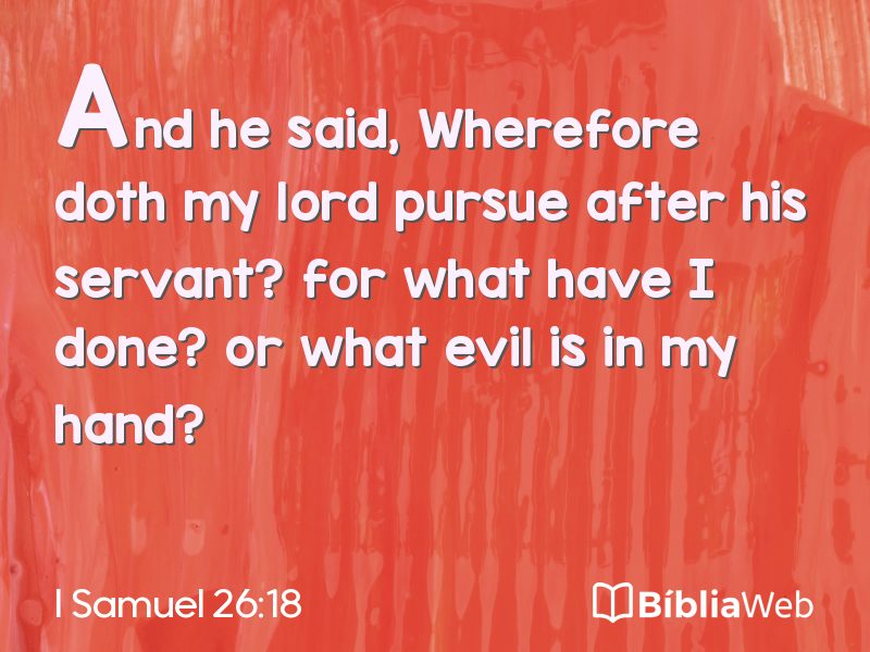 I Samuel 26:18 em imagem para compartilhar