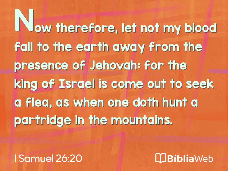 I Samuel 26:20 em imagem para compartilhar