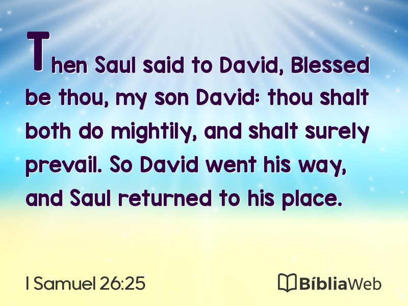 I Samuel 26:25 em imagem para compartilhar