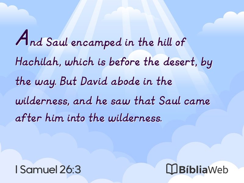 I Samuel 26:3 em imagem para compartilhar
