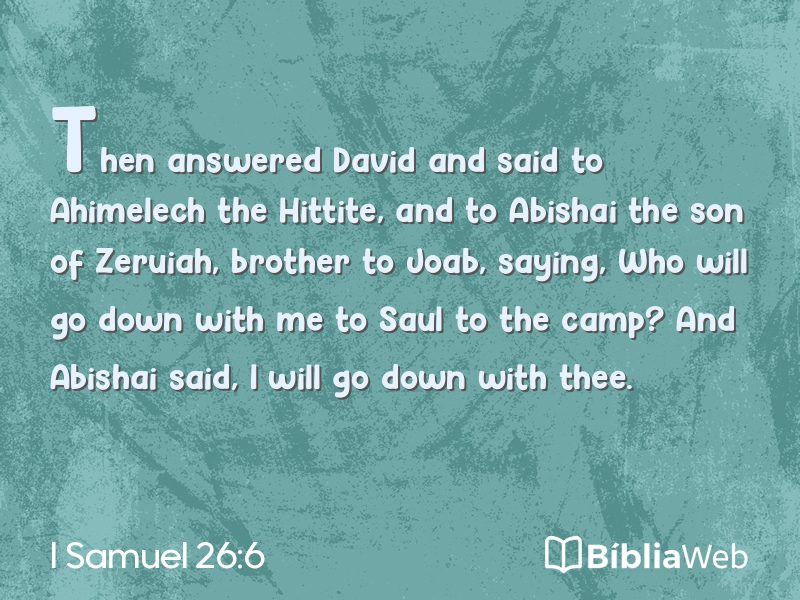 I Samuel 26:6 em imagem para compartilhar