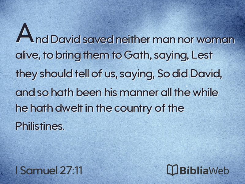 I Samuel 27:11 em imagem para compartilhar