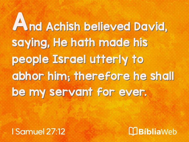 I Samuel 27:12 em imagem para compartilhar