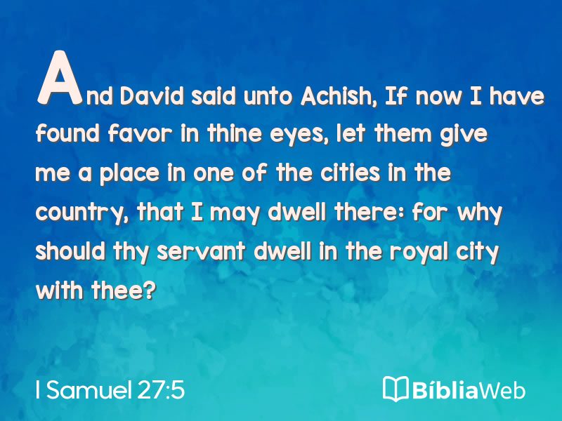 I Samuel 27:5 em imagem para compartilhar