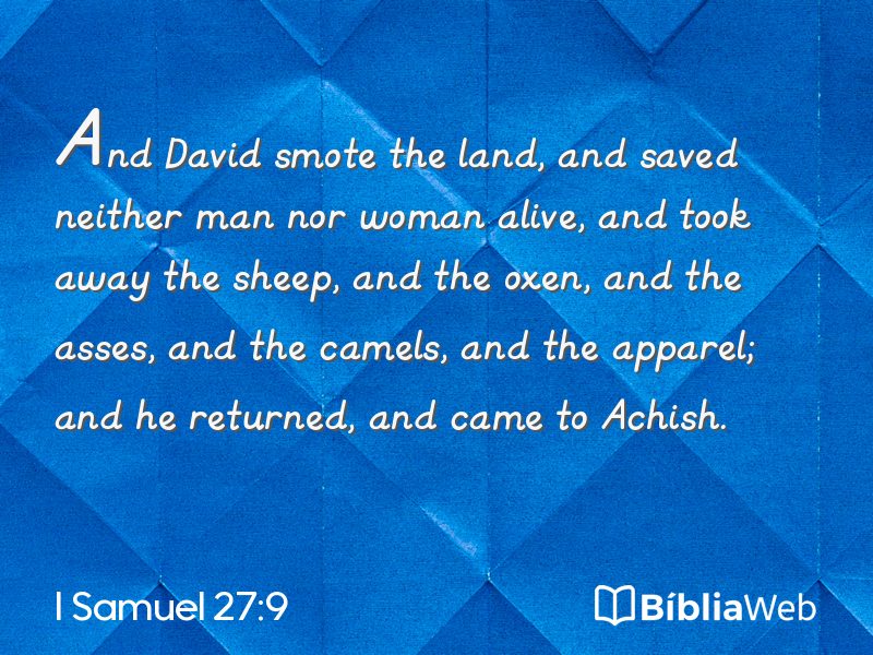 I Samuel 27:9 em imagem para compartilhar