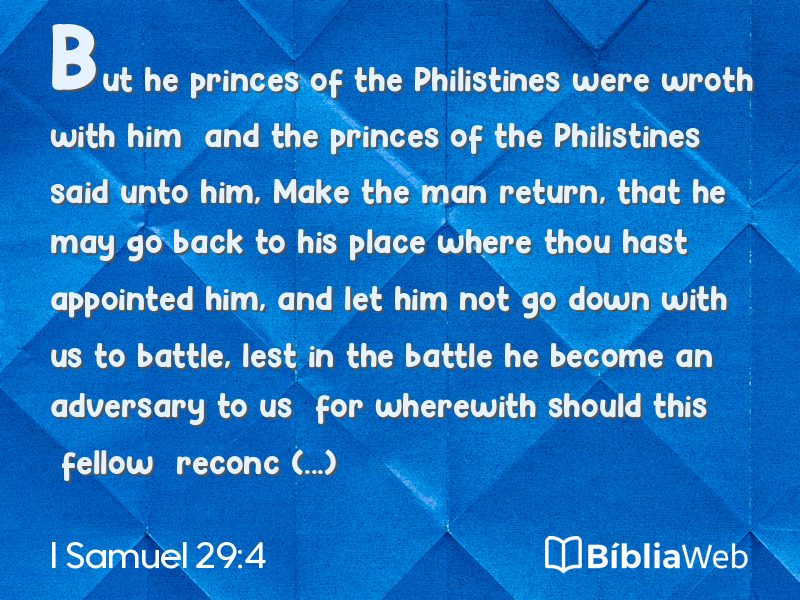 I Samuel 29:4 em imagem para compartilhar