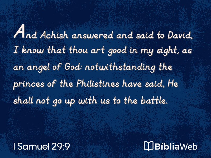 I Samuel 29:9 em imagem para compartilhar