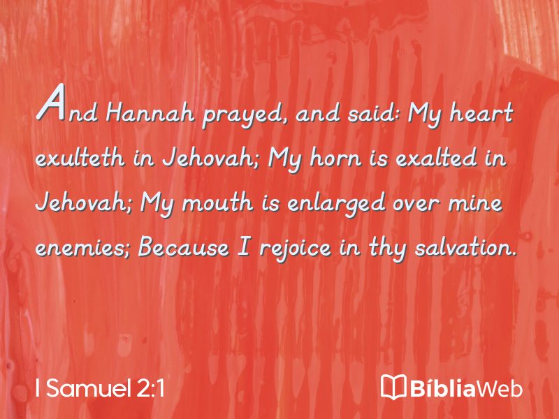 I Samuel 2:1 em imagem para compartilhar