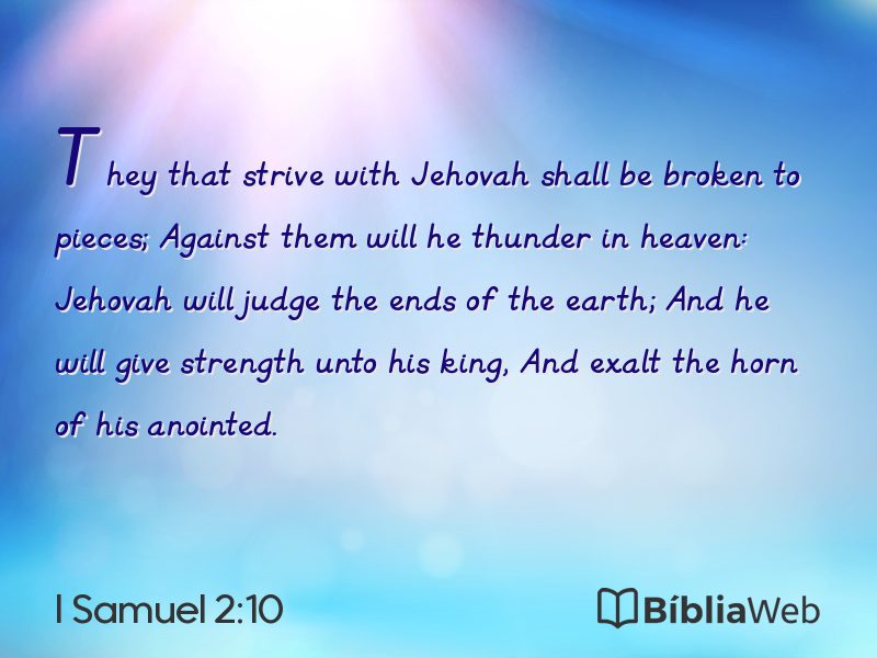I Samuel 2:10 em imagem para compartilhar