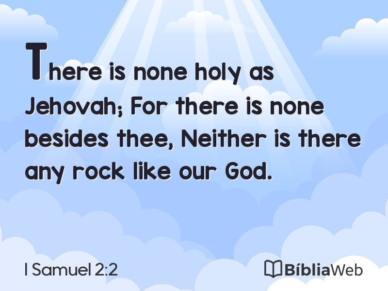 I Samuel 2:2 em imagem para compartilhar