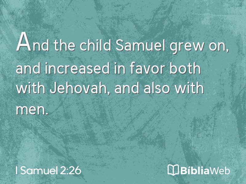 I Samuel 2:26 em imagem para compartilhar