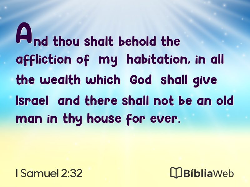 I Samuel 2:32 em imagem para compartilhar