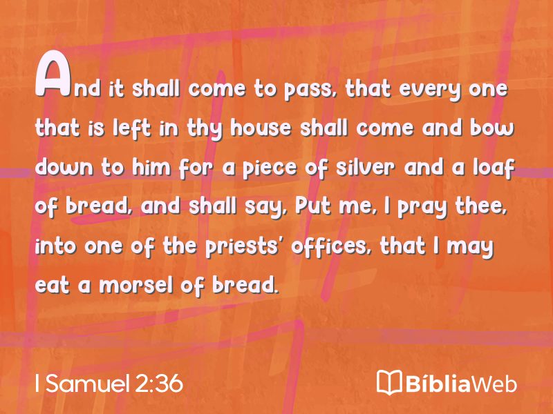 I Samuel 2:36 em imagem para compartilhar