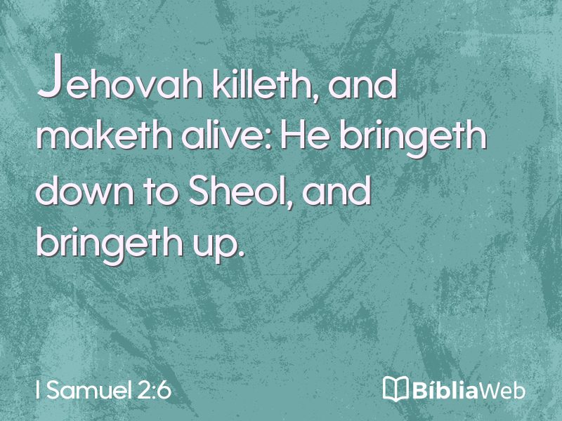 I Samuel 2:6 em imagem para compartilhar