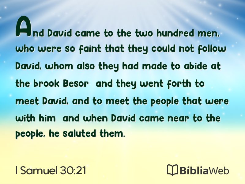 I Samuel 30:21 em imagem para compartilhar