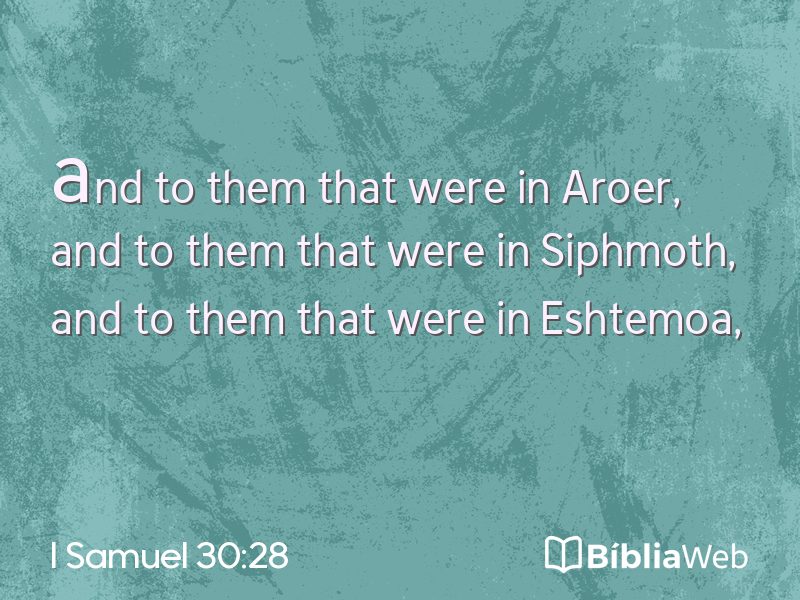 I Samuel 30:28 em imagem para compartilhar