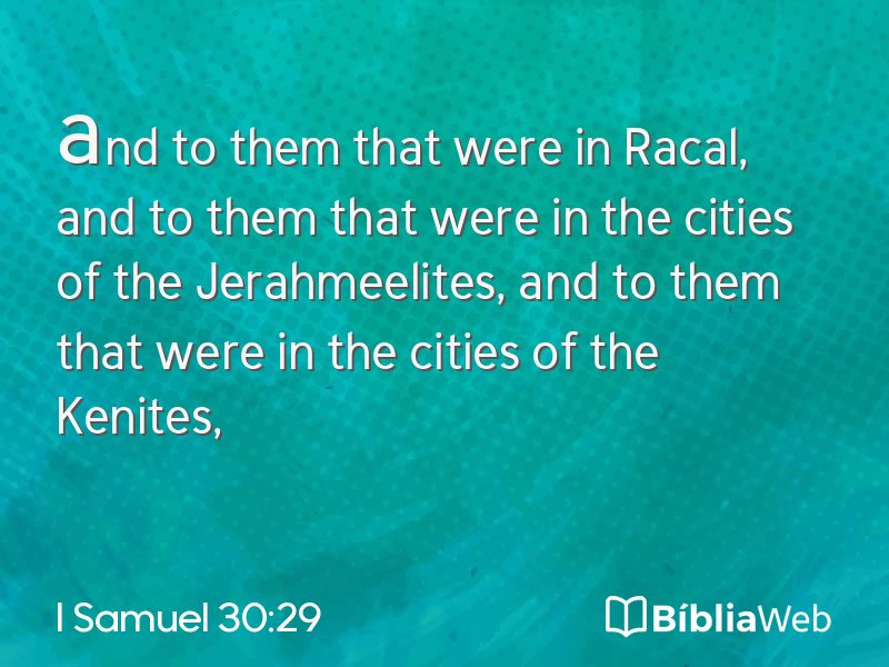 I Samuel 30:29 em imagem para compartilhar