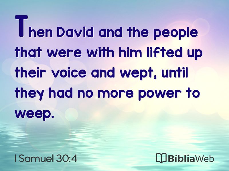 I Samuel 30:4 em imagem para compartilhar