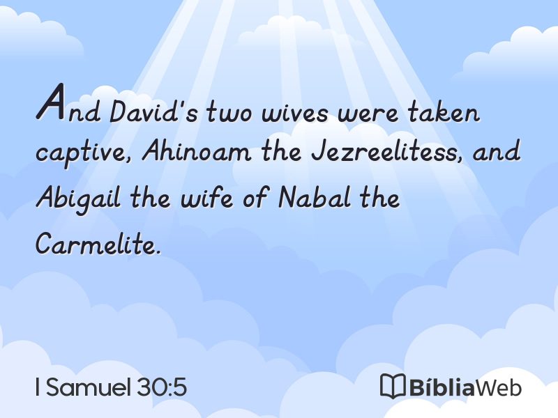 I Samuel 30:5 em imagem para compartilhar
