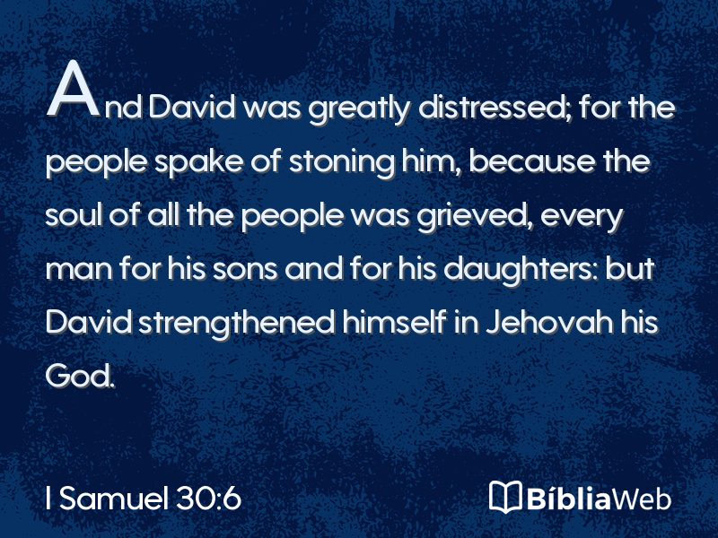 I Samuel 30:6 em imagem para compartilhar