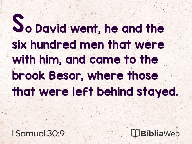 I Samuel 30:9 em imagem para compartilhar