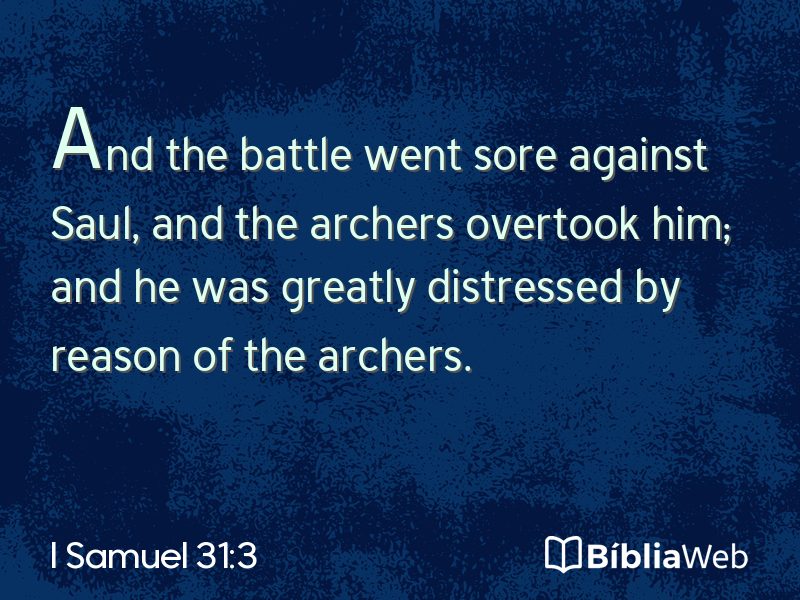 I Samuel 31:3 em imagem para compartilhar