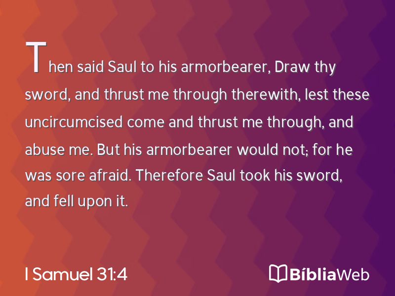 I Samuel 31:4 em imagem para compartilhar