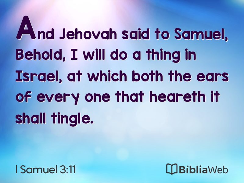 I Samuel 3:11 em imagem para compartilhar