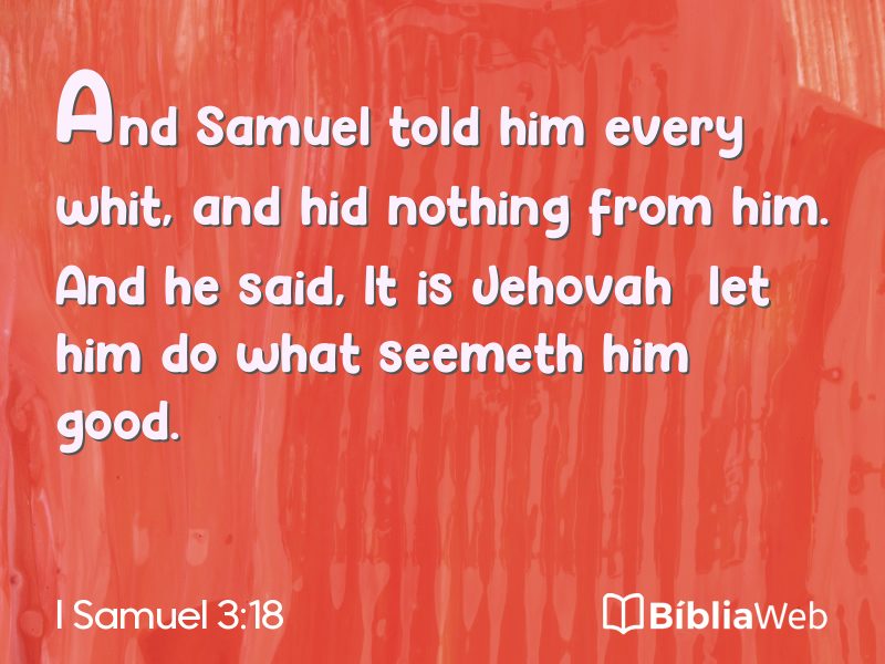 I Samuel 3:18 em imagem para compartilhar