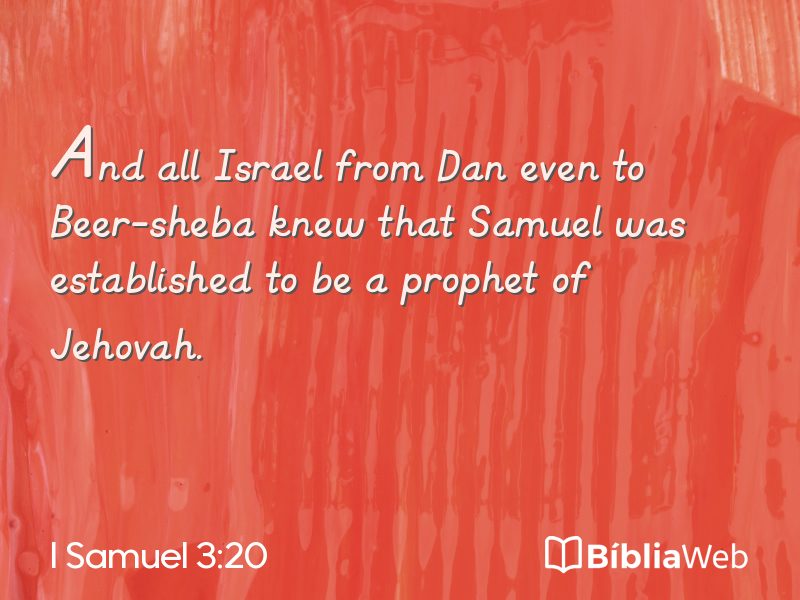 I Samuel 3:20 em imagem para compartilhar