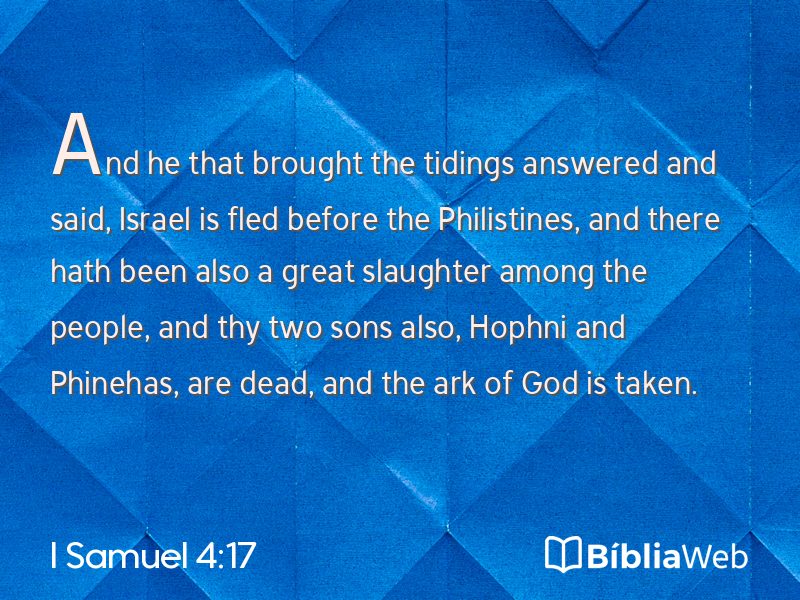 I Samuel 4:17 em imagem para compartilhar