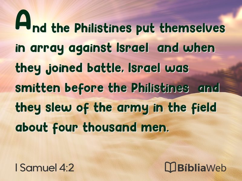 I Samuel 4:2 em imagem para compartilhar