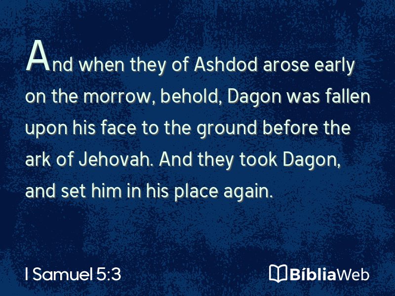 I Samuel 5:3 em imagem para compartilhar