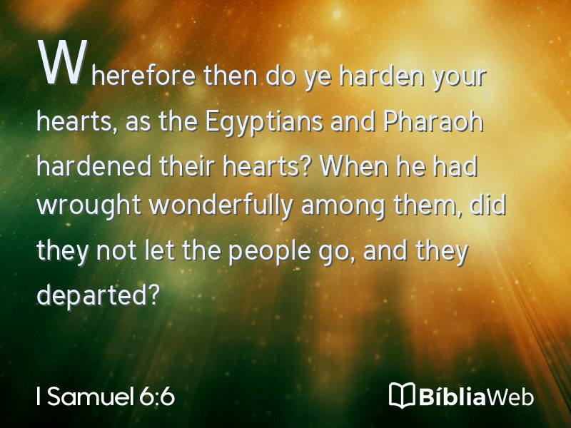 I Samuel 6:6 em imagem para compartilhar
