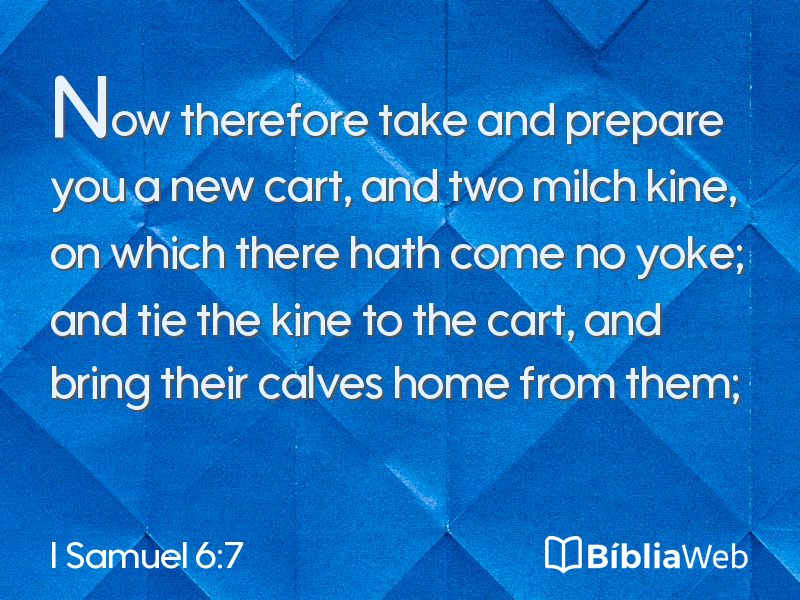 I Samuel 6:7 em imagem para compartilhar