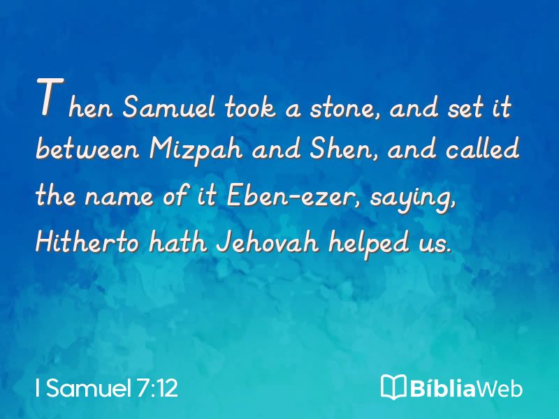 I Samuel 7:12 em imagem para compartilhar