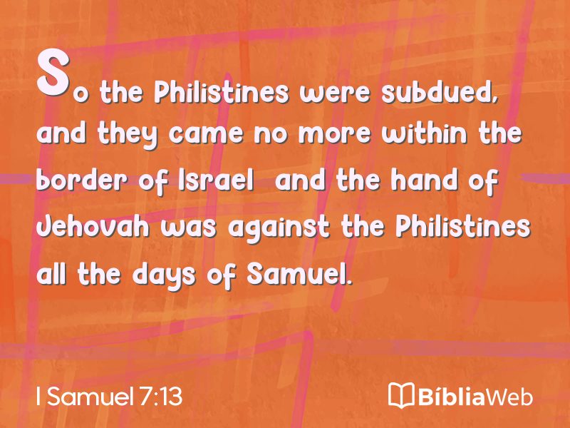 I Samuel 7:13 em imagem para compartilhar